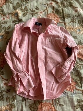 Ralph Lauren Light Pink Oxford Button-Down Shirt 5t girls